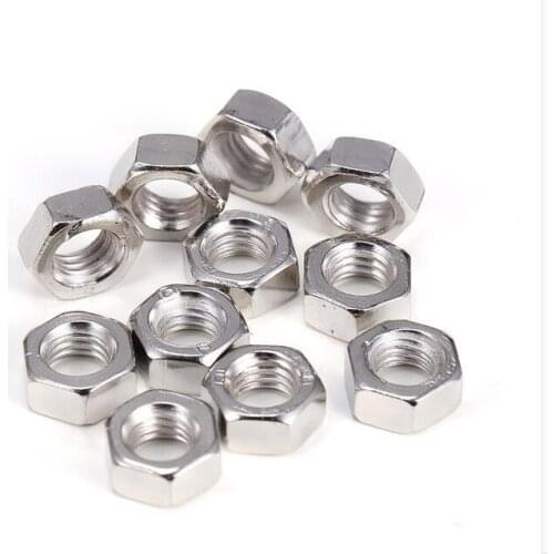 Nickle plated Brass nut m1.2 m1.4 m1.6 Hex nut copper screw bolt set fastener phone PC computer Home toy plane Auto car DIY