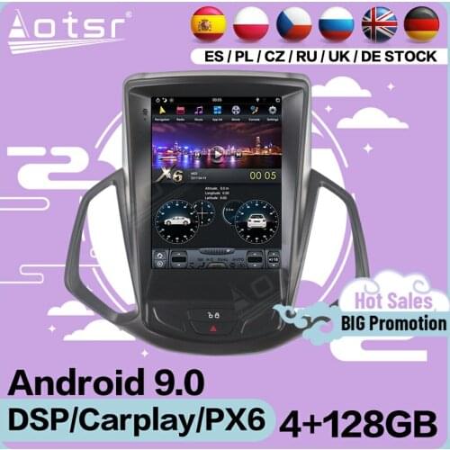 128G Tesla Screen Multimedia Stereo Android 9 Player For Ford Ecosport 2013 2014 2015 2016 2017 2018 GPS Navi Receiver Head Unit