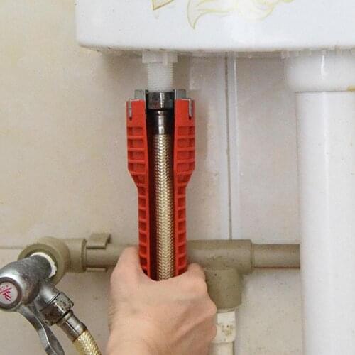 New! Faucet Sink Installer Water Pipe Wrench Spanner Extra-long Bathroom Kitchen Plumbing Sink Installer Spanner Installer Tool