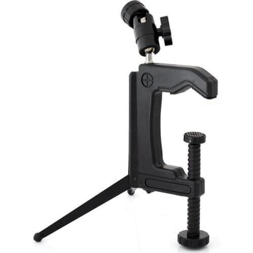 Mini Portable Swiveling C-Clamp Tripod Stand for Camera Camcorder DSLR Desk holder bed holder MultifunctionPhotography equipment