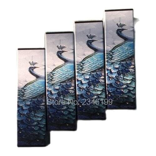 Empty Lipstick Tube 12.1mm Blue Peacock Lipstick Tube Chinese Style 3D Printing Lip Balm Tube Emboss Lipstick Packaging 50pcs