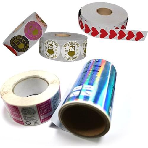 Roll Sticker Label Printing Custom for Packing Bags