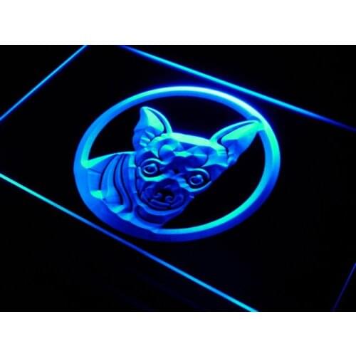 I661 Chihuahua Dog Breed Pet Shop LED Neon Light Light Signs On/Off Switch 20+ Colors 5 Sizes