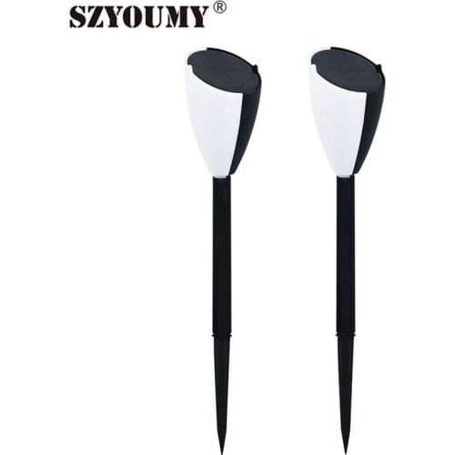 SZYOUMY Outdoor Solar Lawn Lamp With Christmas Music Dual Color Lighting Switchable Garden Landscape Lights