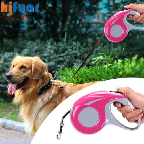 3/5M Retractable Dog Leash Flexible Durable Dog Leash Pet Dogs Cat Traction Rope Leashes Tool For Small Medium Dog