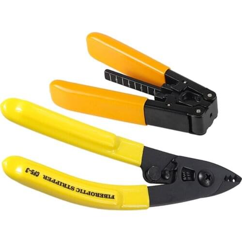 High durability2PCS ftth cable stripper ML-3/FTTH three ports optical fiber stripping stripper pliers apply to Fiber Optic Patch