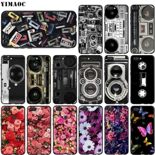 YIMAOC Vintage Camera Boombox Silicone Case for Huawei Honor 6a 7a 7c 7x 8 9 10 Lite Pro Y6 Prime 2018 2017