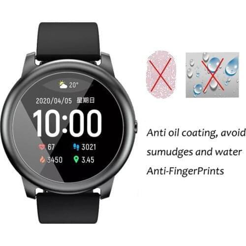 9H Tempered Glass Film For Haylou Solar Screen Protector Full Coverage HD Clear Film Cover For XiaoMi Haylou Solar Smart Watch