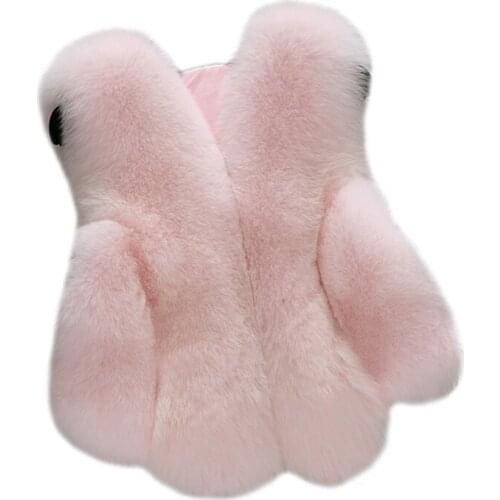 Toddler girl vest coat solid faux fur coat jacket for 1-8yrs girls children kids Winter fur vest warm outerwear clothes