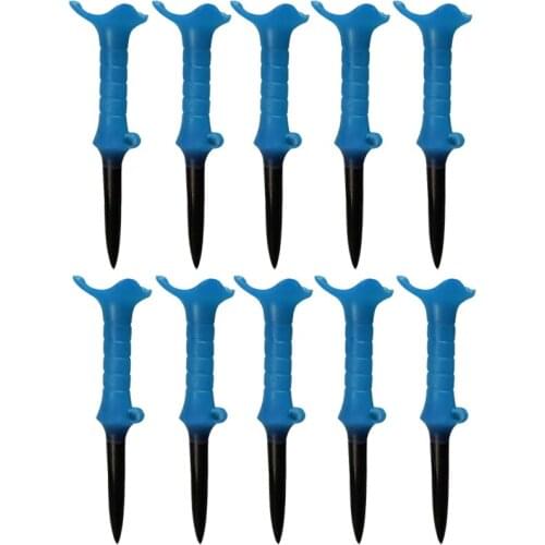 10Pcs Golf Tees Holder Ball Nail Sporting Training Aids Tee Outdoor Golf Training Supplies Plastic Stud Golf Nail