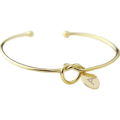 2019 NEW Europe And America Women Knotted Bracelet Trend Personality Wild 26 English Alphabet Bracelet Bracelet