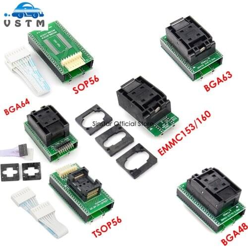 2020 Newest BGA63 BGA64 BGA48 TSOP56 BGA169 Adapters For XGecu V10.39 T56 Programmer