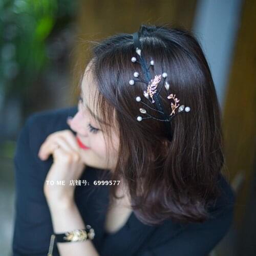 New Accessories 24 Pack Gold Wing Imitation Pearl Headband Headband Nicholas Brand Haute Couture