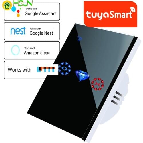 Smart Home WiFi Electrical touch Blinds curtain switch tuya APP Voice Control by Alexa Echo for Mechanical Limit Blinds Motor