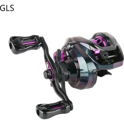 GLS 154G Ultralight Bait Casting Reel 5+1 BB 8kg Max Drag 7.2:1 Gear Ratio Magnetic Brake Jigging Fishing Reel