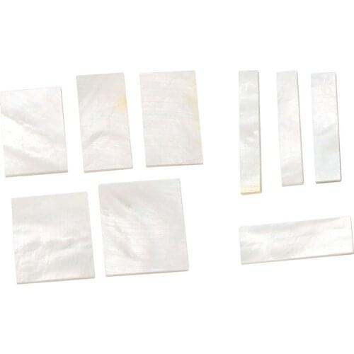 Fingerboard Neck White Shell Blank DIY for Vintage Guitar Mandolin Accs