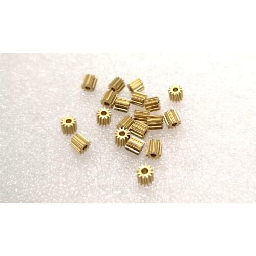 10PCS 0.3M 12T Copper gear hole diameter 1.5mm 1.98mm 2mm 0.3 Modulus 12 teeth
