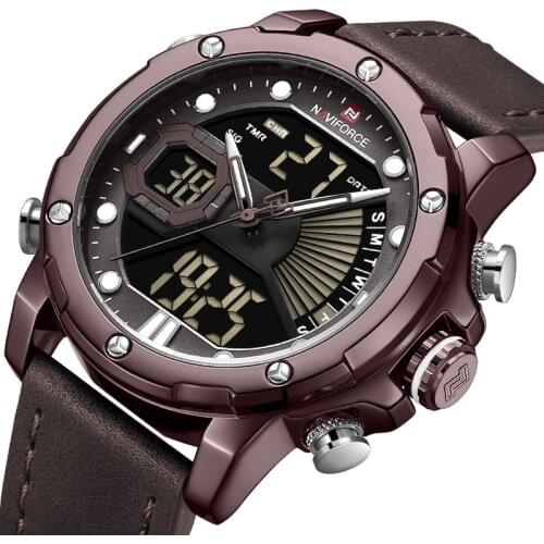 NAVIFORCE 2021 New Style Fashion Luxury Brand Mens Sport Watches Men Military Quartz Watch Auto Calendar 30M Waterproof Clock