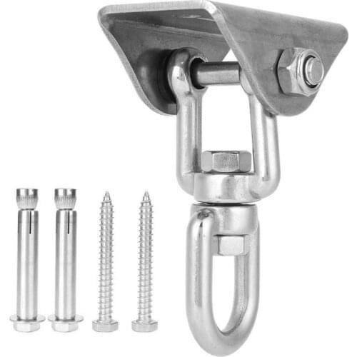 Stainless Steel Swing Fixed Plate 360 degree Rotatable Heavy Duty Swing Hangers Sets Yoga Hammock Swing Hanging Chair Hooks