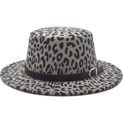 New Solid Color Fedoras Hat for Men Women artificial wool Blend Jazz Cap Wide Brim Simple Church Derby Flat Top Hat P12