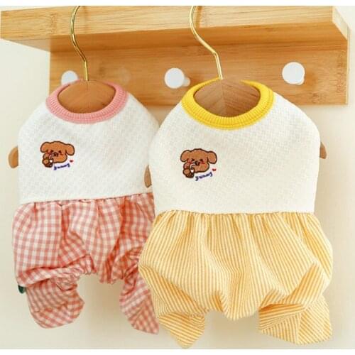 Pet Clothes Autumn Winter Warm Pet Pajamas Jumpsuit Puppy Four-legged Homewear Clothing Dog Outfits For Small Medium Dogs