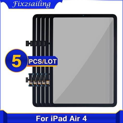 5 Piece Touch Panel For iPad Air 4 Air4 4th Gen 2020 A2316 A2324 A2072 A2325 Touch Screen Digitizer Front Glass Replacement