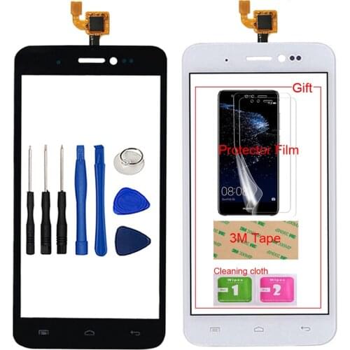 5'' Mobile Phone Touch Glass For Explay Rio Touch Screen Glass Digitizer Panel Lens Sensor Capacitive With Protector Film Tape