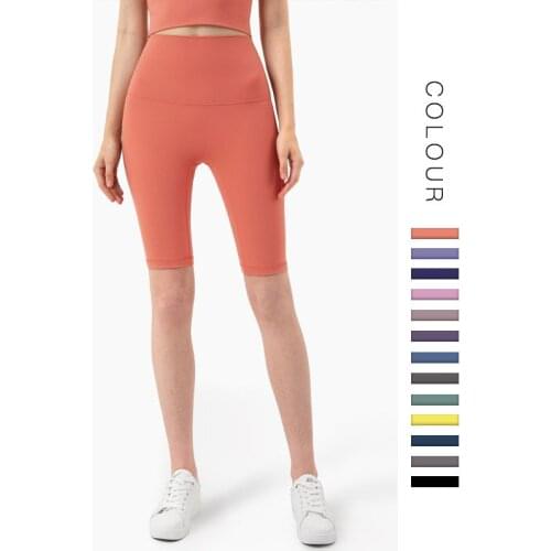 2021 New Colors High Quality Lulu Yoga Shorts Women High Waist Sports Shorts Jogging Cycling Training Pants Leggings For Fitness