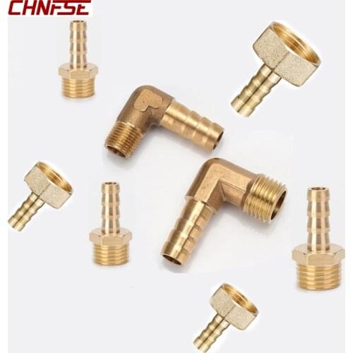Pagoda connector 6 8 10 12 14mm hose barb connector, hose tail thread 1/8 1/4 3/8 1/2 inch thread (PT)brass water pipe fittings