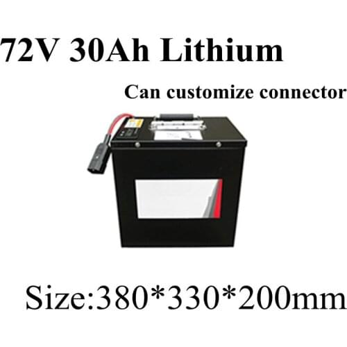 Waterproof Lithium Titanate 72V 30AH Battery 80A BMS for 5000W Bike Scooter Bicycle Forklift Motorcycle Golf Cart 5A Charger