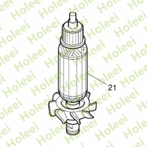 Rotor Motor Armature for MAKITA MT370 M372 517498-9 AC220-240V Rotor