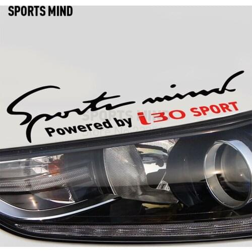 10 Pieces Sports Mind Car Styling On Car Lamp Eyebrow Automobiles Car Sticker For hyundai i30 Car Decal exterior accessories