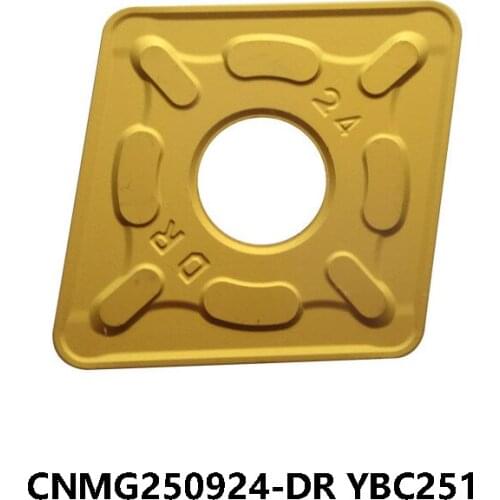 100% Original CNMG250924-DR YBC251 Carbide Inserts Lathe Cutter CNC Cutting CNMG 250924 CNMG25 Turning Tool Steel CNC