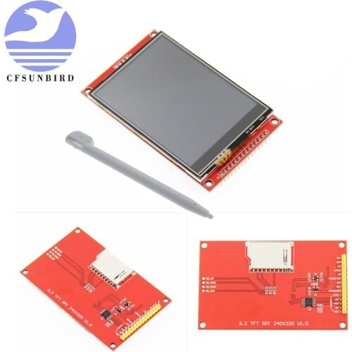 3.2 inch 320*240 SPI Serial TFT LCD Module Display Screen with Touch Panel Driver IC ILI9341 for MCU