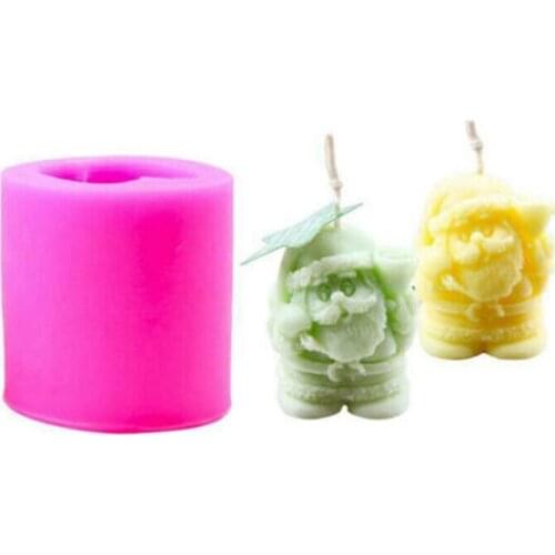 3D Christmas Santa Claus Silicone Fondant Cake Mold Sugarcraft Chocolate Baking Candle Soap Wax Mould DIY Tool