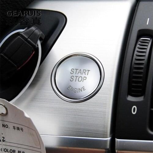 Car styling ENGINE START STOP switch buttons decoration Covers Stickers For BMW X5 X6 E70 E71 x5m x6m Interior Auto Accessories
