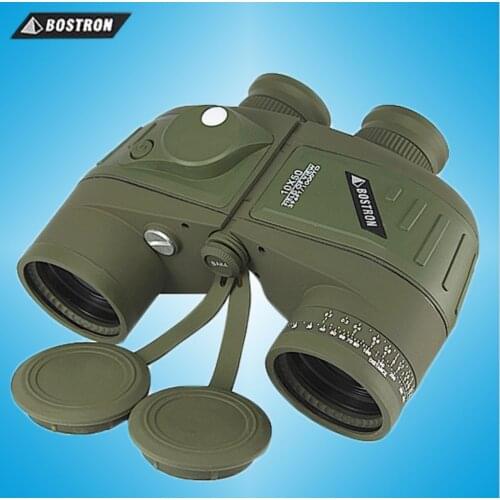 10X50 Optics Military Binocular Telescope Waterproof Shockproof Spotting Scope with Compass for Camping Travel Hunting Boshren