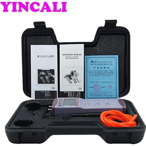 Fast Shipping Digital Differential Pressure Gauge Tester AZ82100 High Resolution Vacuum Manometer Handheld Pressure Meter