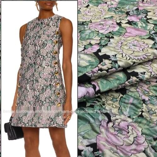 Designer sewing jacquard fabric three-dimensional yarn-dyed jacquard fabric soft high-end dress womens fashion fabric