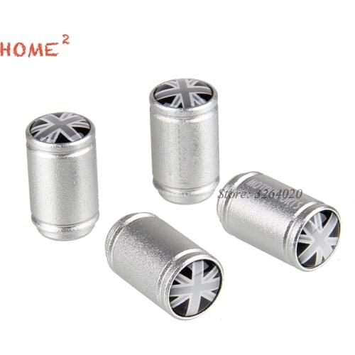 UK Flag Car Tire Valve Caps Matt Metal Wheel Cover Decoration for Jaguar Vauxhall Bentley Land Rover Mercedes Benz BMW Audi Jeep