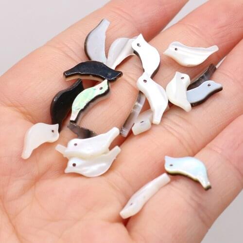 Hot Sale Natural Freshwater Shell Cute Fly Bird Shell Loose Beads Accessories for Making Jewelry Necklace Bracelet Wholesale3pcs