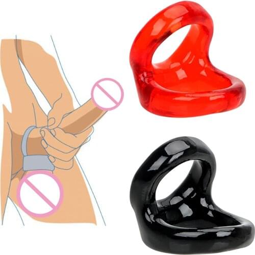 Penis Rings Silicone Double Male Chastity Device Delay Ejaculation Semen Lock Ring Sex Toys For Men Adult Products Sex Shop