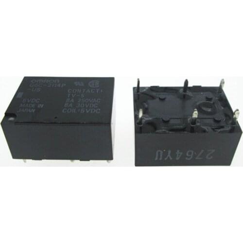 HOT NEW 5V relay G6C-2114P-US 5VDC G6C-2114P-US-5VDC G6C-2114P 5VDC DC5V 5V 8A 250VAC 6PIN