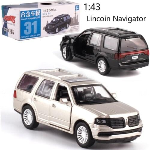 1:46 Scale Lincoln Navigator Alloy Pull-back car Diecast Metal Model Car For Collection Friend Children Gift