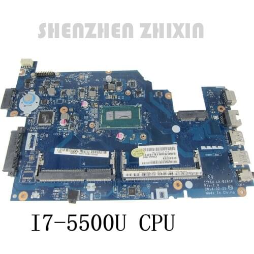 For Acer Aspire E5-571 E5-571G Laptop motherboard I7-5500U CPU DDR3 LA-B161P Mainboard test good