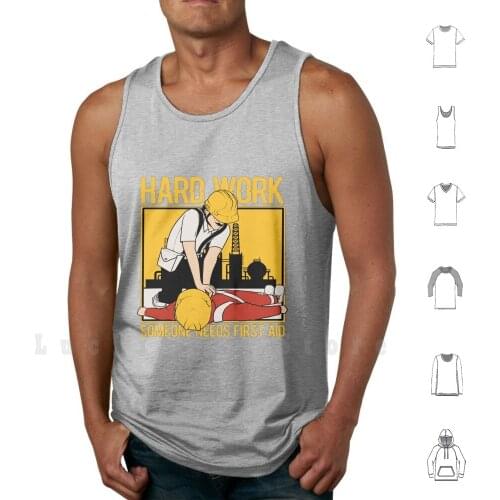 First Aider Tank Tops Vest Sleeveless Safety Hse Rescue Paramedic Mining Construction Industry Oil And Gas Manufacture