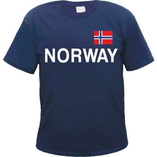Norway Mens With Logo And Flag Norwegian Tee Shirt Short Casual mens clothing