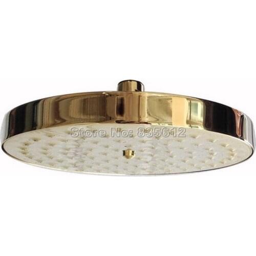 Rainfall Shower Head Luxury Gold Color Brass Round Shape OverHead Shower Heads Bathroom OverHead Rain Shower Head tsh042