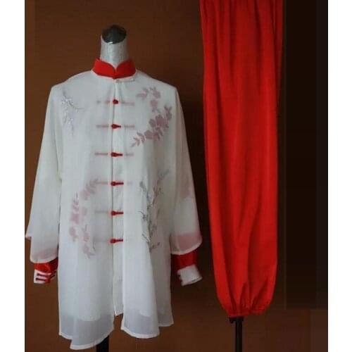 Tai Chi Clothing Embroider Plum Blossom Performance Costumes Kung Fu Clothes Morning Sports Kung Fu Outfit Tai Chi Uniform T2074