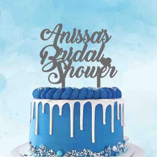 Personalized Bachelorette Party Cake Topper Custom Name Bridal Shower Topper For Bride Hen Party Cake Decoration